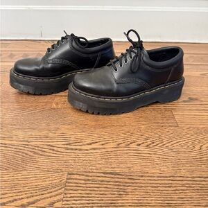 Dr. Martens Black Platform Shoes